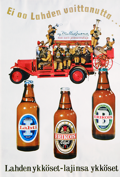 Lahden Erikois -mainosjuliste 60-luvulta