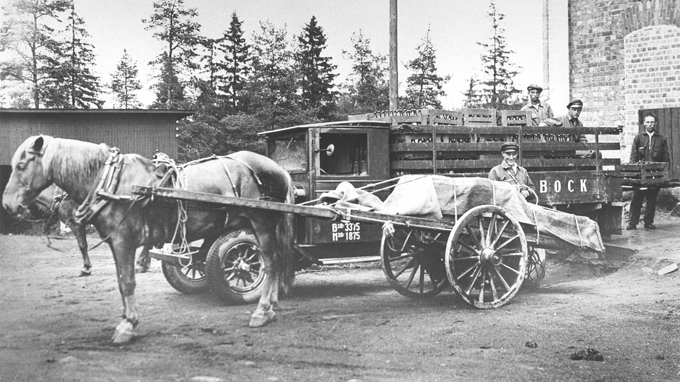 Bockin panimon juomia hevoskuljetuksessa