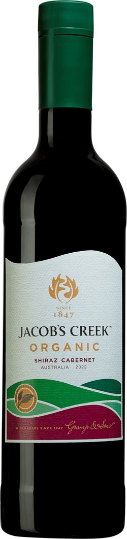 Jacob's Creek Organic Shiraz Cabernet 2022 muovipullo