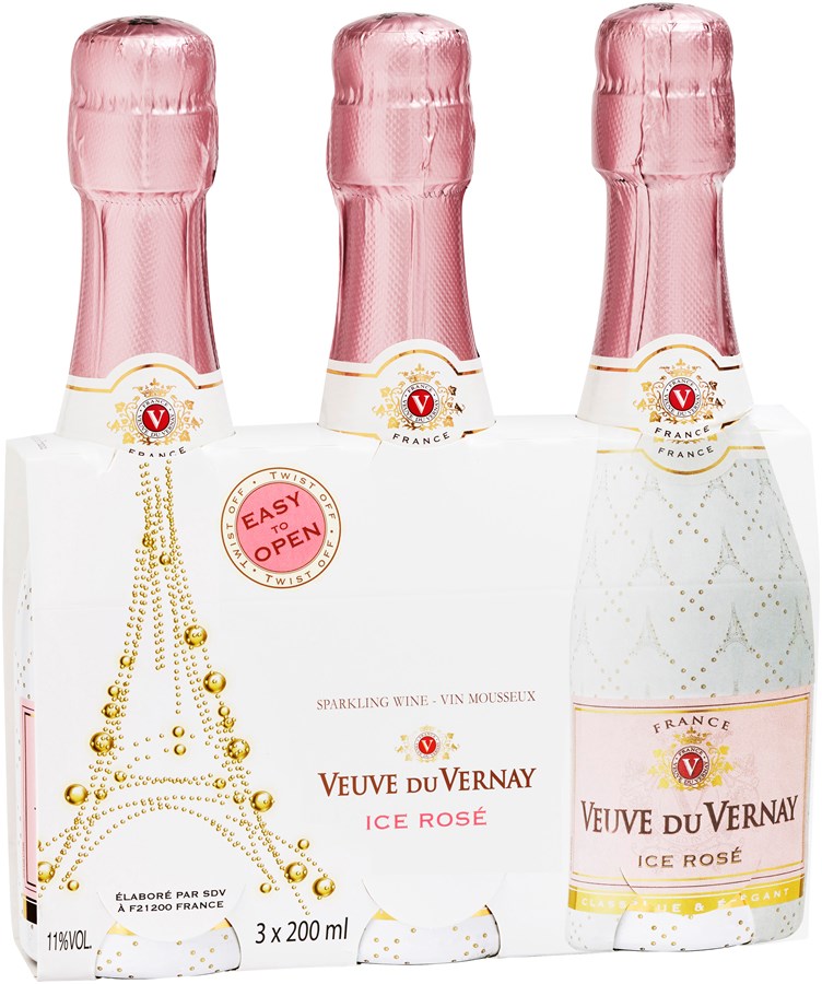 Veuve du Vernay Ice Rosé 20 cl / 3-pack