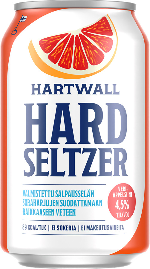 Hartwall Hard Seltzer Veriappelsiini 4,5 %