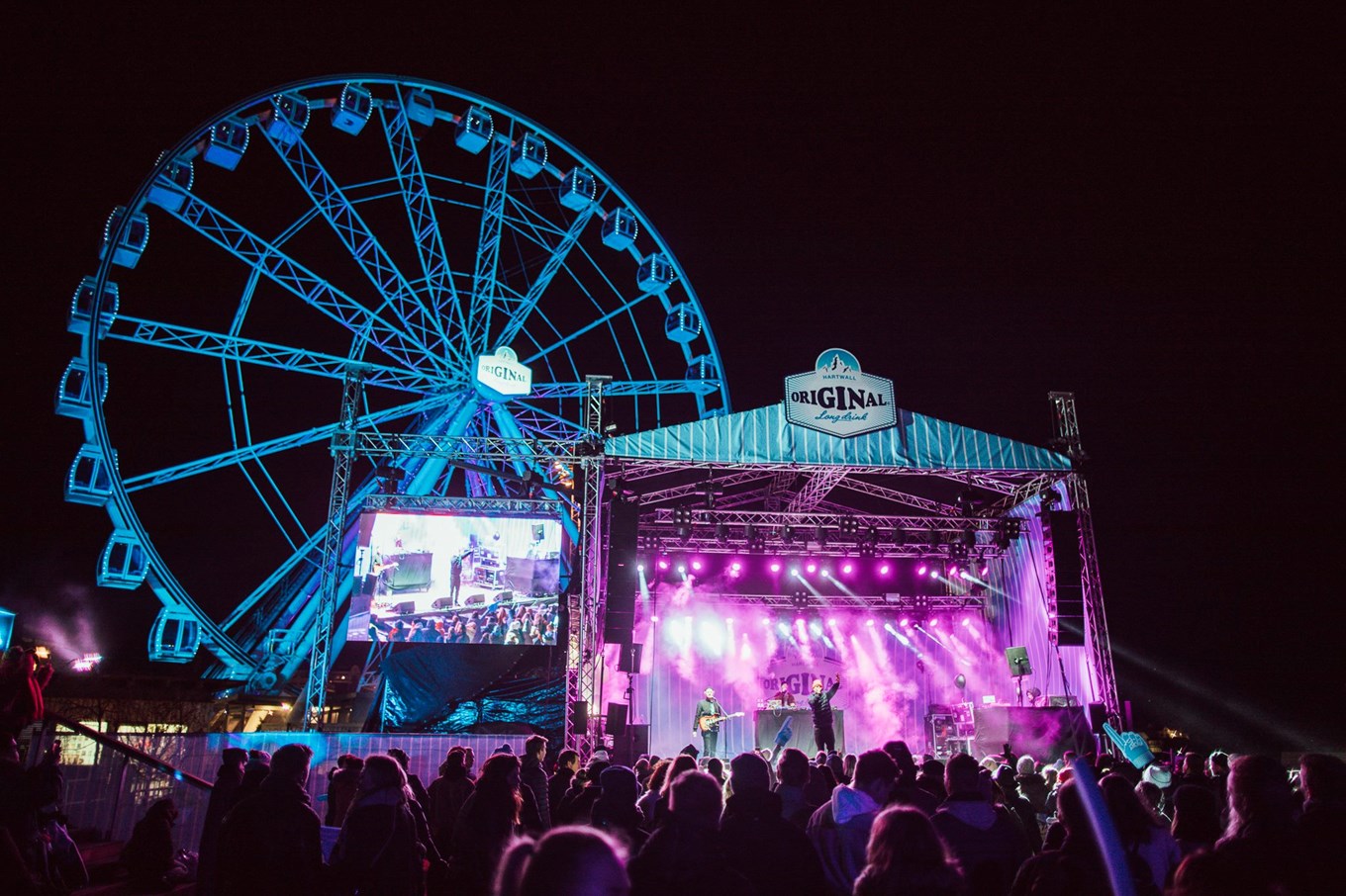 Vuoden harmain päivä -juhlintaa vuonna 2018 Allas Sea Poolilla